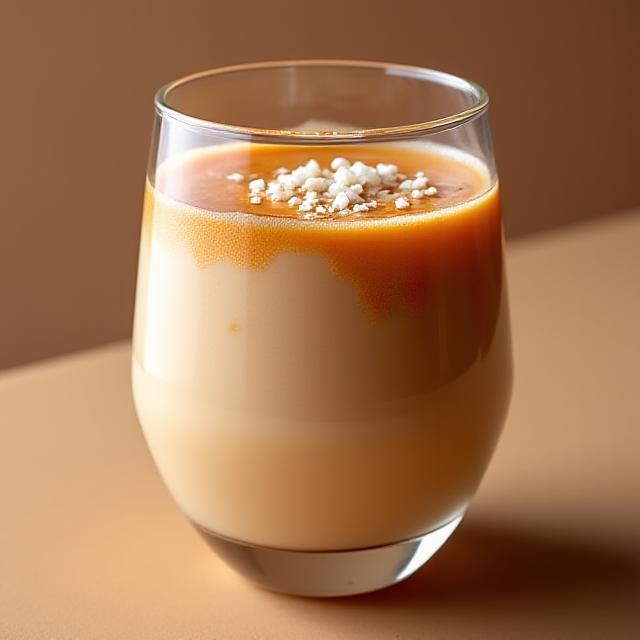 Swavory shake with salted caramel and tahini